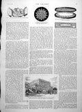 Antique Old Print Royal Wedding Bridegrooms Arrival Cleveden Honeymoon 1891 19th