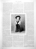 Antique Print H.I.M. Willaim Ii German Emperor Portrait As Man And Boy 1891 19th