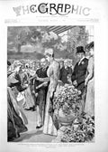 Old Print Prince Princess Wales Certificates Nurses Marlboro' House 1891 19th