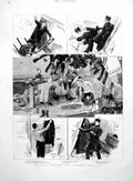 Old Naval Manoeuvres H.M.S. Lurcher At Sea Drying Day After Gale 1891 Victorian