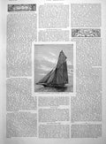 Antique Old Print Obstructionists Ladies Donkeys Macquoid German Yacht 1891
