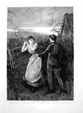 Antique Print Thomas Hardy'S Tess D'Urbervilles Drawing Away From Man 1891 19th