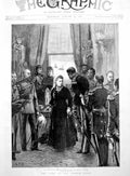 Antique Old Print Visit French Fleet Reception Queen Victoria Osborne 1891 19th