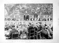 Antique Old Print Visit French Fleet Banquet Town Hall Admiral Gervais 1891