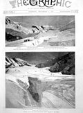 Old Print Fatal Accident On Mont Blanc Avalanche Crevasse Herr Rothe 1891 19th