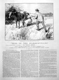 Antique Print Thomas Hardy'S Tess D'Urbervilles Milking Cow Man Desire 1891