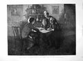 Antique Print Thomas Hardy'S Tess D'Urbervilles Son Mother Father Chat 1891