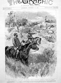Antique Print Lord Randolph Churchill South Africa Meeting Troop Lions 1891