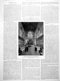 Antique Print Army Recruiting Trafalgar Square Chapel Queen'S College 1891 19th