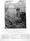 Antique Old Print Thomas Hardy'S Tess D'Urbervilles Pheasants Woodland 1891