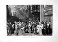 Old Print Christening Hrh Prince Wales 1842 Windsor Castle Reception 1891 19th