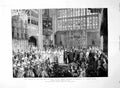Old Print Marriage Windsor Castle 1863 Illness Prince Wales Recovery 1891 19th