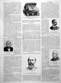 Antique Old Print Sulphur Gounds Japan Peace Congress Prince L Bonaparte 1891