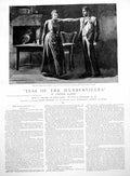 Antique Old Print Thomas Hardy'S Tess D'Urbervilles Man Hand On Shoulder 1891