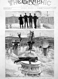 Antique Old Print Very Last Wave Incident Cruise Channel Squadron Navy 1891