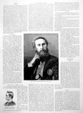 Antique Old Print Hewell Grange Dragging Lifeboat Earl Lytton Gn Curzon 1891