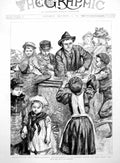 Antique Print Whitechapel Way Unseasonable Refreshment November Scene 1891 19th