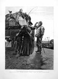 Antique Old Print Thomas Hardy'S Tess D'Urbervilles Mother Cart Horses 1891