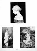 Antique Print Pictures A Study Bust Mrs E Mortimer Hill La Cigale Wood 1891