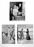 Old Antique Print Pictures Painters Children Judgment Paris Winter 1891 19th