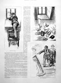 Old Print Boat-Builders Mutual Friend Admiral Gervais Falling Chair 1891 19th