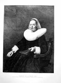 Antique Print Portrait A Dutch Lady From Painting Bartholomew Vd Helst 1891