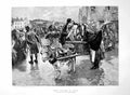 Old Love Laughs At Rain From Painting William Small Donkey Cart 1891 Victorian