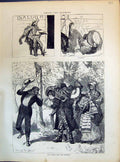 Original Old Antique Print 1871 Mormons Bishop Gentile People Scallawag Turkey