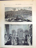 Old 1871 Canoe Race Hampton Sport Staircase International Exhibition Victorian