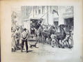 Old 1871 Scene Leaving Cape Town Diamond Fields Transport Coach Afric Victorian