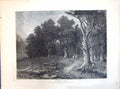 Old 1871 Bridle Path Man Horse Riding Trees Forest Scene Peter Graham Victorian
