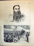 Old 1871 Orange Procession New York America Lord Powerscourt Knight S Victorian
