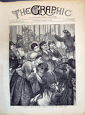 Antique Print 1871 Communist Prisoners Orangerie Versailles Visiting House 19th