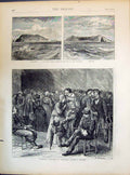 Old 1871 St. Paul'S Island Loss Megaera Ship Communist Prisoners Vers Victorian