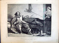 Antique Old Print 1871 Charles Dickens Captain Bobadill Theatre Actor Leslie