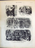 Old 1871 Training Ship Cumberland Hair-Cutting Tailoring Music Class Victorian