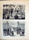 Old 1871 Communist Prisoners Satory Daily Occupation Sewing Leave-Tak Victorian