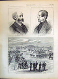 Old 1871 Bazalgette James Paget Camp Instruction Transport Train Wool Victorian