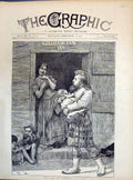 Old Antique Print 1871 Camp Aldershot Sier On Duty Famly Baby Married Sol 19th