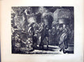 Old 1871 Early Morning Scene Covent Garden Market Sale Baskets London Victorian