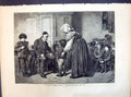 Antique Print 1871 Type Rome Present Roman School New Boy Teacher Students 19th