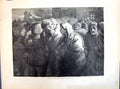 Antique Old Print 1871 Fugitives Chicago America Refugees Familys Travelling