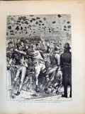 Original Old Antique Print 1871 Lord Mayors Show Dignity Impudence Police Man