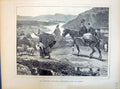 Old 1871 Western Highlands Connemara Ireland Market Day Horses Sheep Victorian