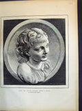 Antique Old Print 1871 H.R.H. Prince Consort Child Catherine Allison Fellows