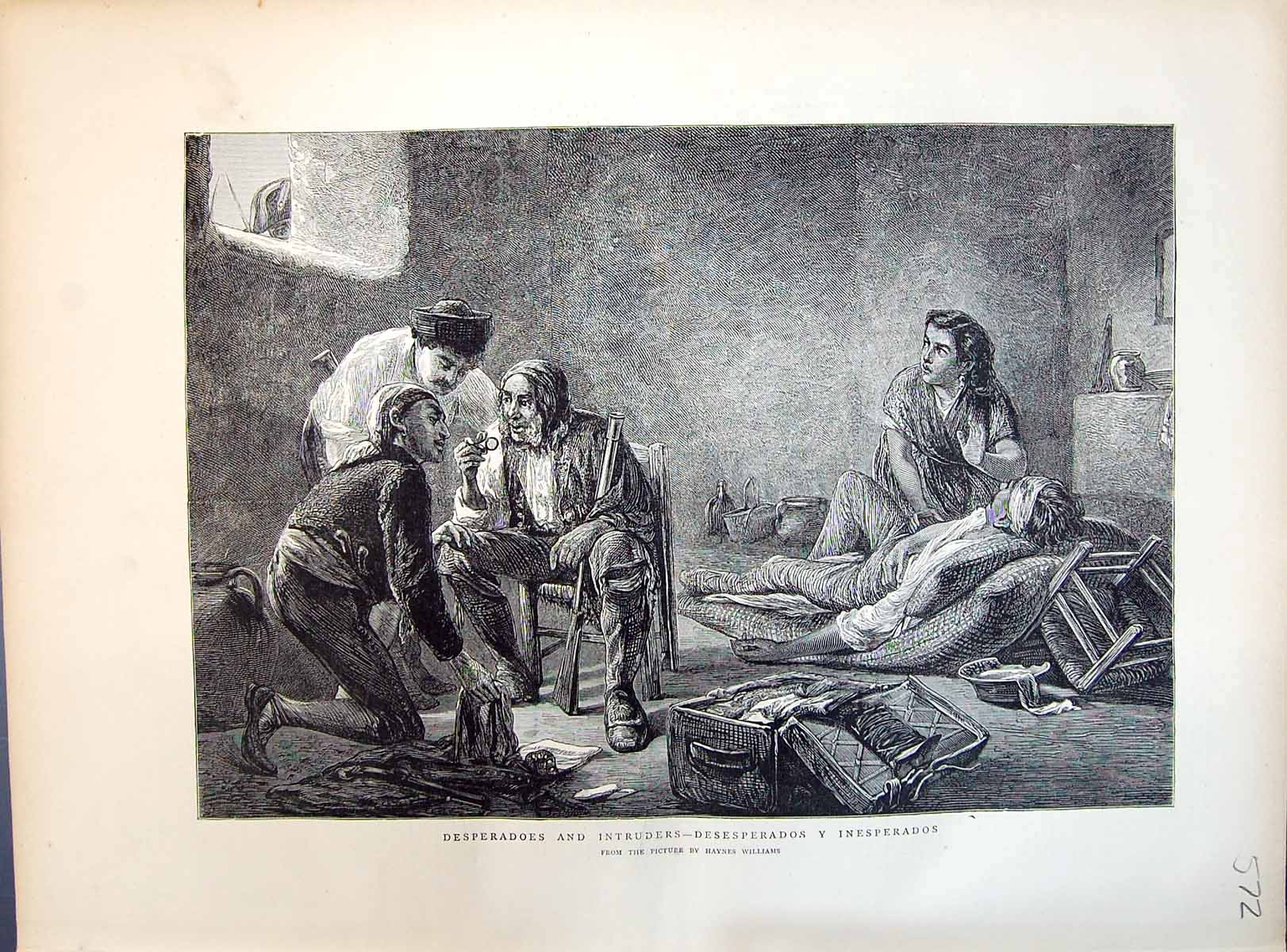 Old 1871 Desperadoes Intruders People Desesperados Inesperados Haynes Victorian