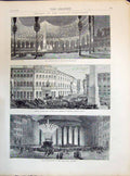 Old 1871 Italian Parliament Piazza Popolo Chamber Deputies Monte Cito Victorian