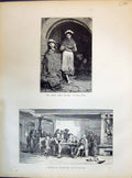 Old 1871 Fisher Girls Dinner Eugene Feyen Bottle Champagne Carl Schlo Victorian