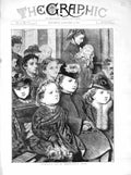 Original Old Antique Print 1872 Innocents Day Westminster Abbey London Children