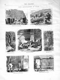 Original Old Antique Print 1872 Cork Manufacture Spain Tree Wood Industry Bark